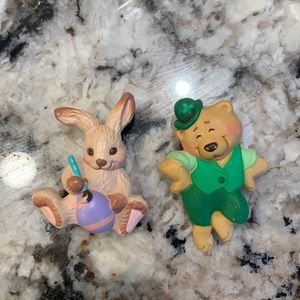 1986 Easter and st pattys day pins